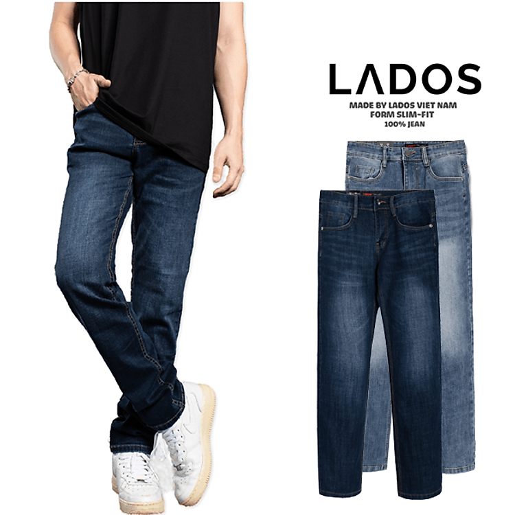 Quần Jeans nam trơn cao cấp form đứng